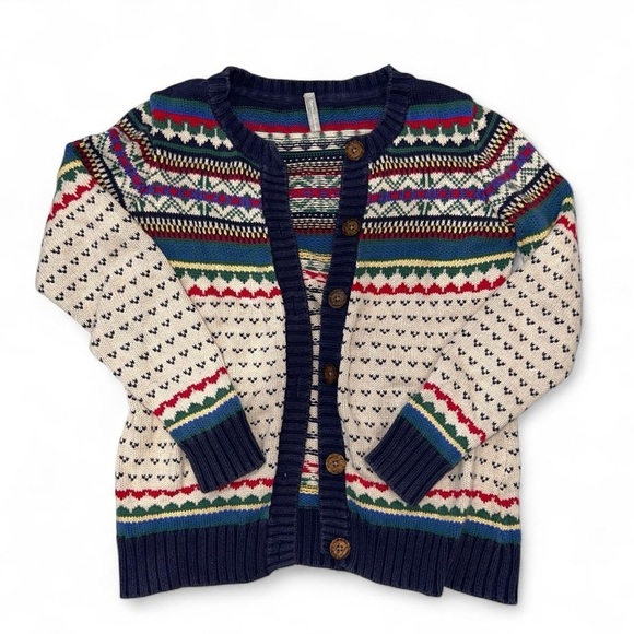 Hanna Andersson Multicolor Patterned Pea Coat - Picture 1 of 6